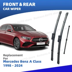 LHD Front Rear Windshield Wiper Blades For Mercedes Benz A Class W168 W169 W176 W177 1998 - 2024 Windscreen Window Accessories