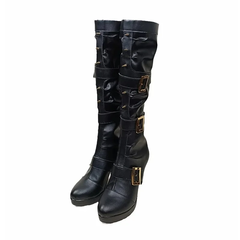 e;4,v'6;g.7/2Nuevos Animes Fiesta de Halloween Danganronpa V3 Killing Harmony Miu Iruma Botas de Cosplay Personalizadas Tacón Alto3;d'6,c8,h/