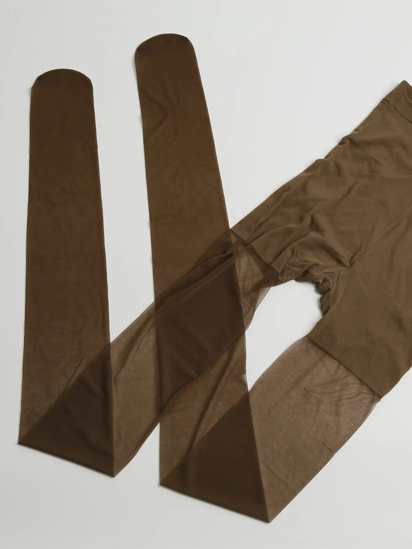 stylish and comfortable maternity plus-size brown pantyhose