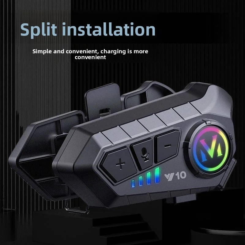 Motorcycle helmet with Bluetooth earphone, integrated or external, for full face or half face, waterproof for motorcyclists