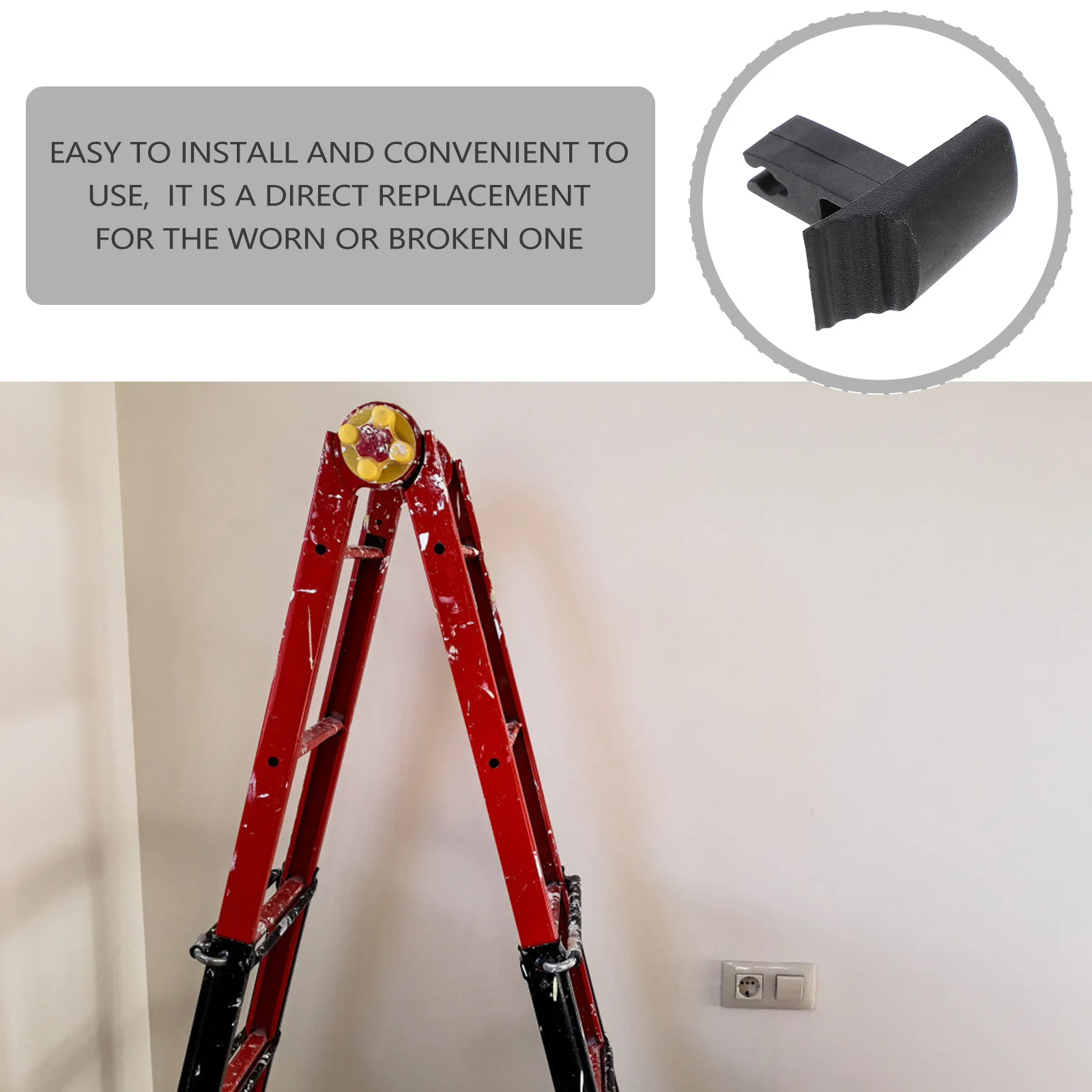 

8Pcs Telescopic Ladder Button Parts Durable Locking Mechanism Safety Accessories for Folding Lift Ladder Replacement