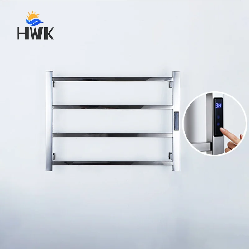 

Chrome Electric Heated Towel Rail.Towel Dryer.Stainless Steel Electric Towel Rack.Towel Radiator.Hidden/Exposed Installation