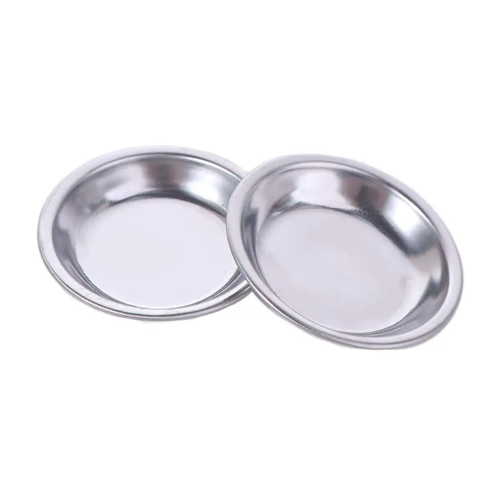 

10pcs Stainless Steel Painting Color Bowls Reusable Mini Paint Color Mixing Cups Pallet Plate Drawing Tablets Pour Mouth Palette