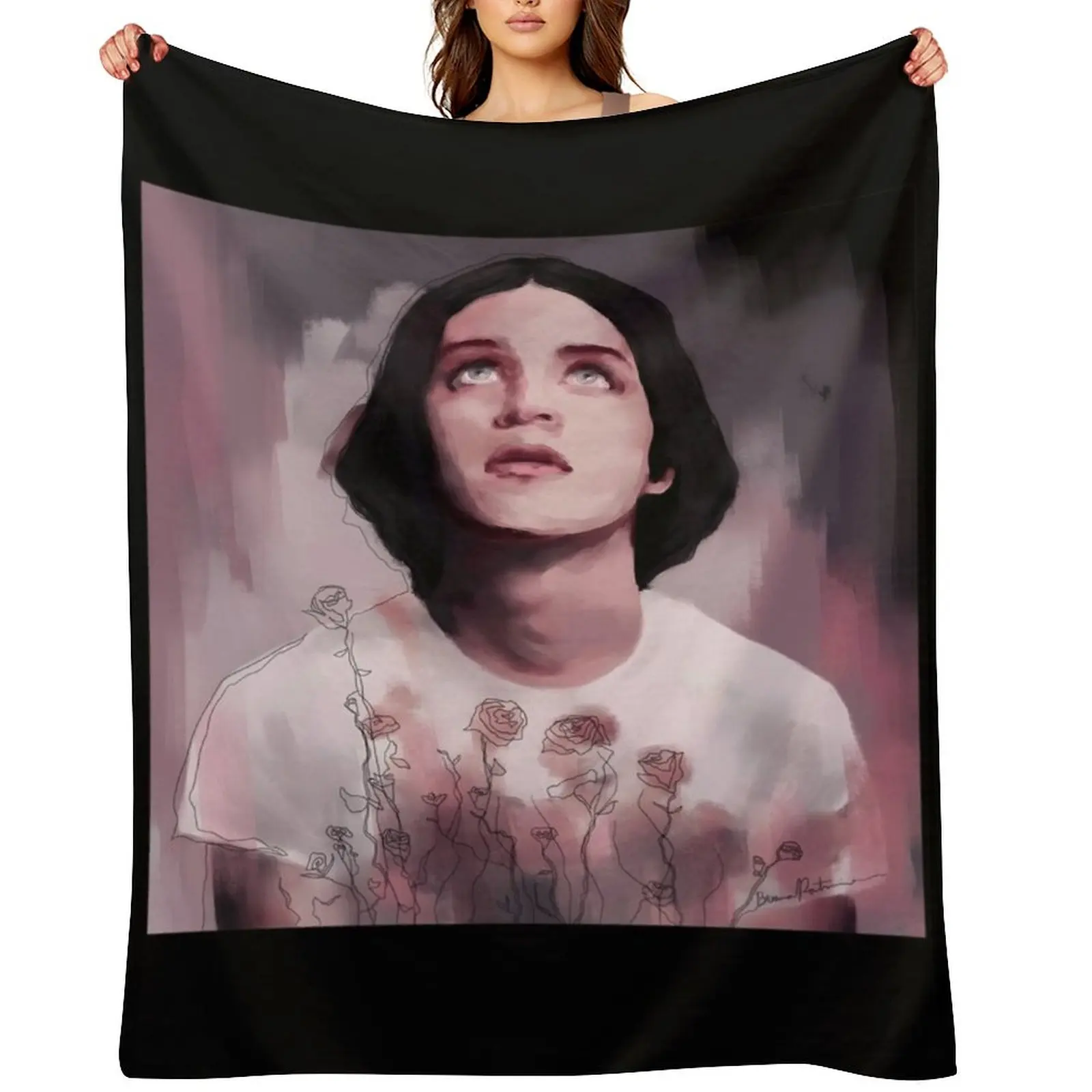 

Brian Molko digital painting Throw Blanket Bed covers Summer Stuffeds Sofa Blankets