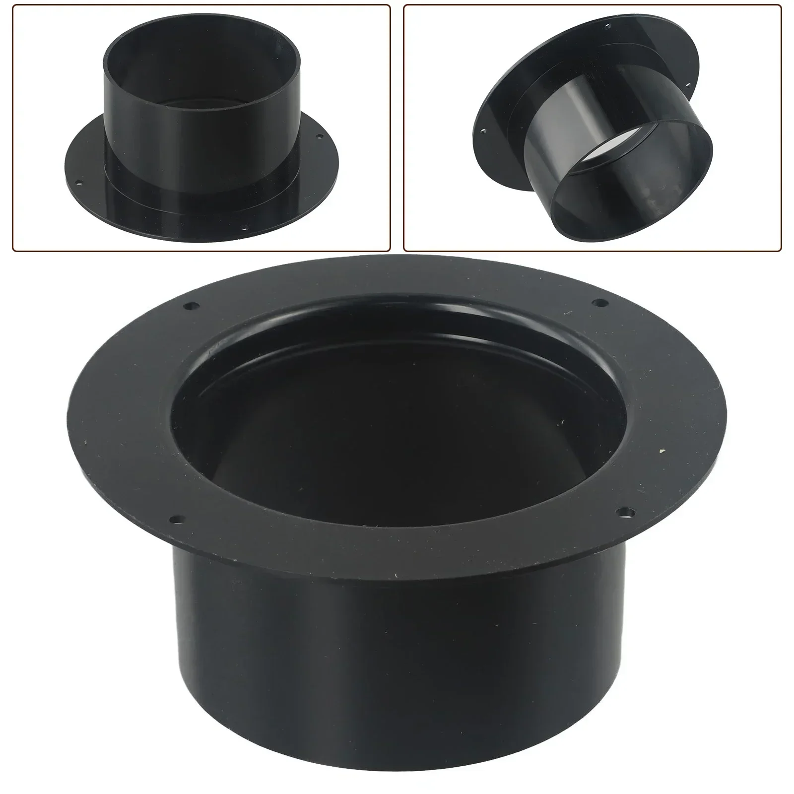 Durable Round ABS For Ventilation Pipe Connector High Strength And Low Air Resistance Improved Ducting Performance