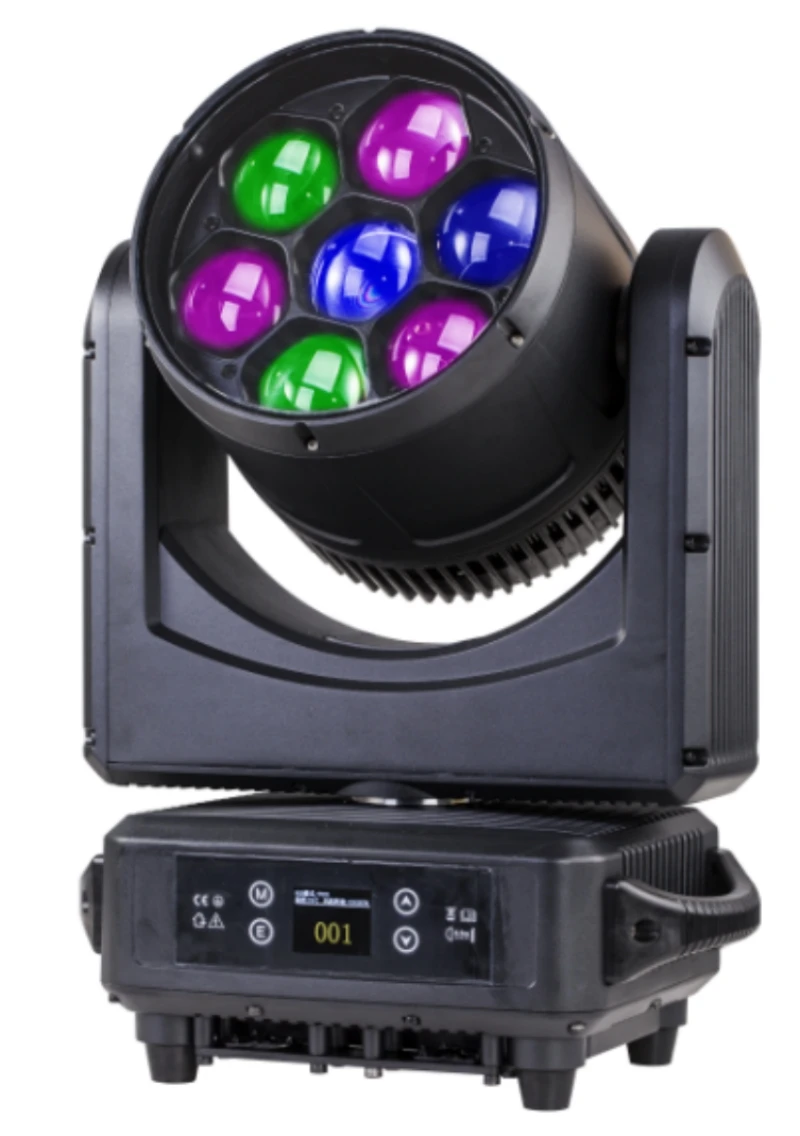 6 pieces 2 Beam Wash Powerful and Compact IP65 Moving Head with 7x60W RGBW LEDs moving head zoom outdoor light