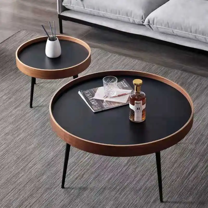 

Nordic Small Apartment Modern Simple Small Round Table Side Table Bed and Breakfast Furniture Coffee Table