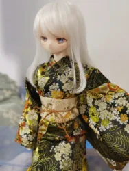 BJD doll clothes suitable for 1/3 1/4 1/6 OB22 OB24 OB11 soldier size cute feather yukata kimono doll accessories (3 points)