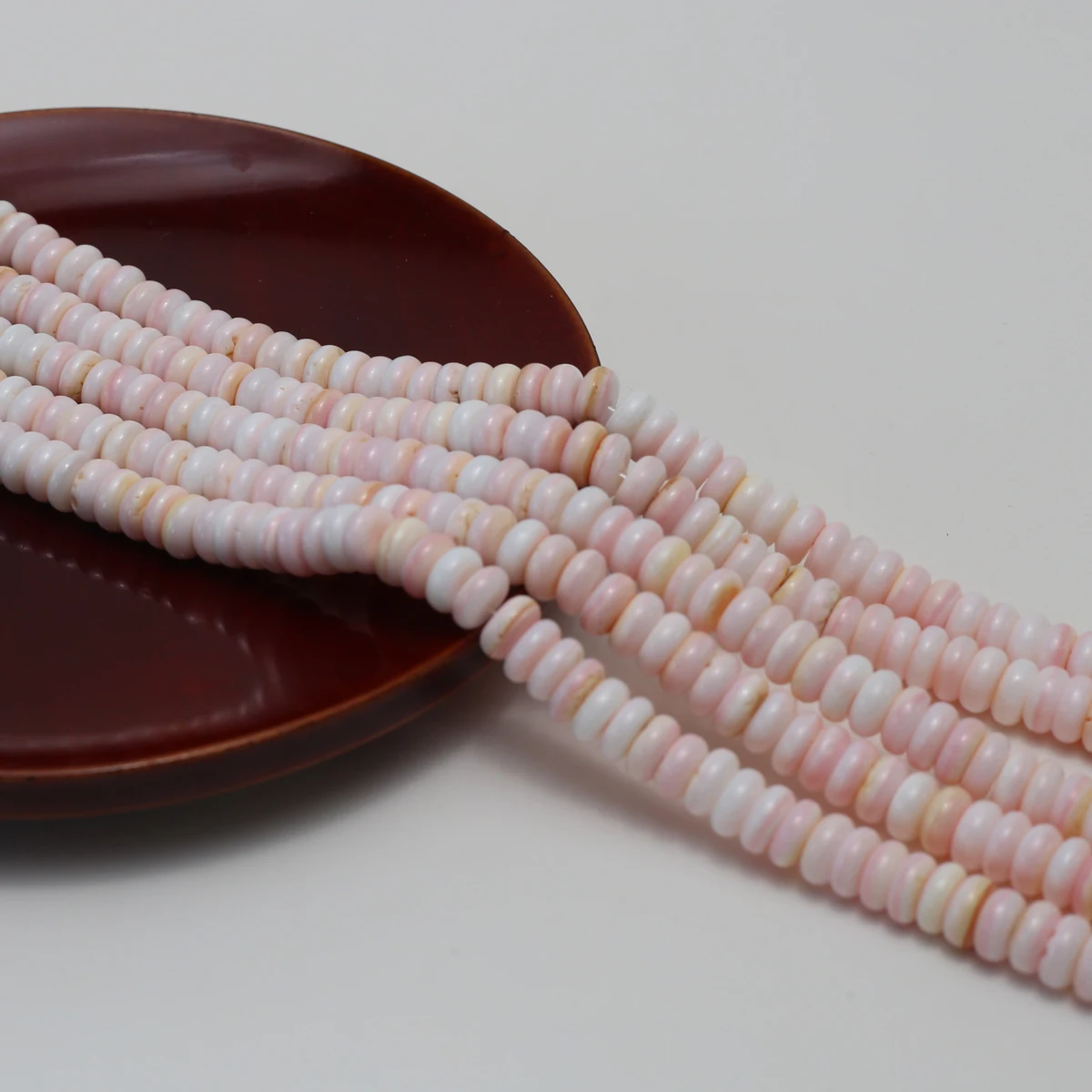 Natural Freshwater Shell Beads 4x8mm Shell Abacus Bead Semi-Finished for Jewelry Making DIY Necklace Bracelet Accessories 38cm