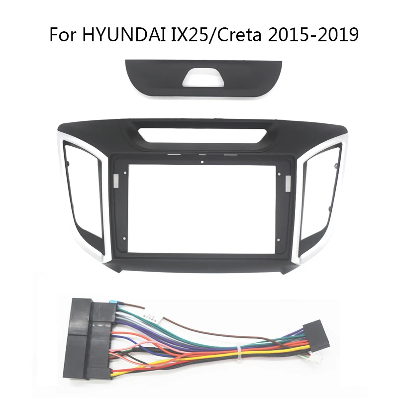 2 Din Car Radio Fascia For HYUNDAI Creta IX25 2015-2019 Auto Stereo Audio Player DVD Panel Dash Kit Frame Center Console Holder