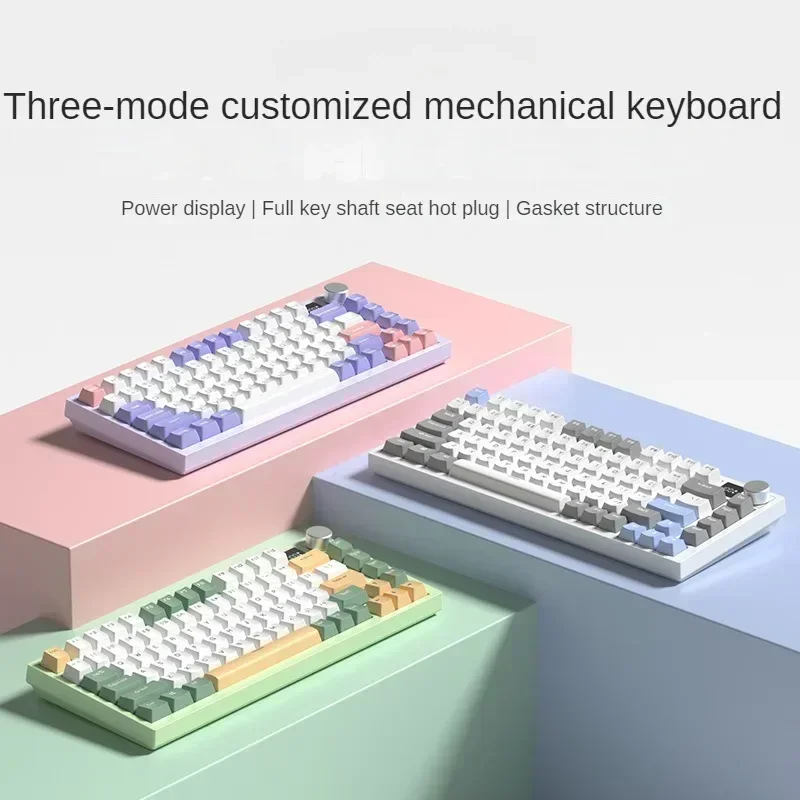 Kit de teclado inalámbrico Original K75, estructura de junta personalizada, Teclado mecánico para juegos totalmente intercambiable en caliente