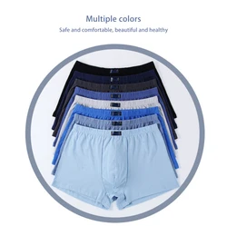 L-8XL Boxer Mens Underwear Men 100% Cotton Underpants Male Plus Size Pure Men Panties Shorts Breathable Solid  Boxer Shorts