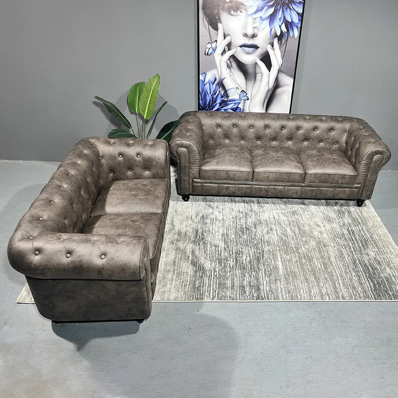 شقة صغيرة من القماش الأمريكي الفاخر من TTLight وأريكة الإفطار ذات صف مستقيم من الأثاث الحديث #3