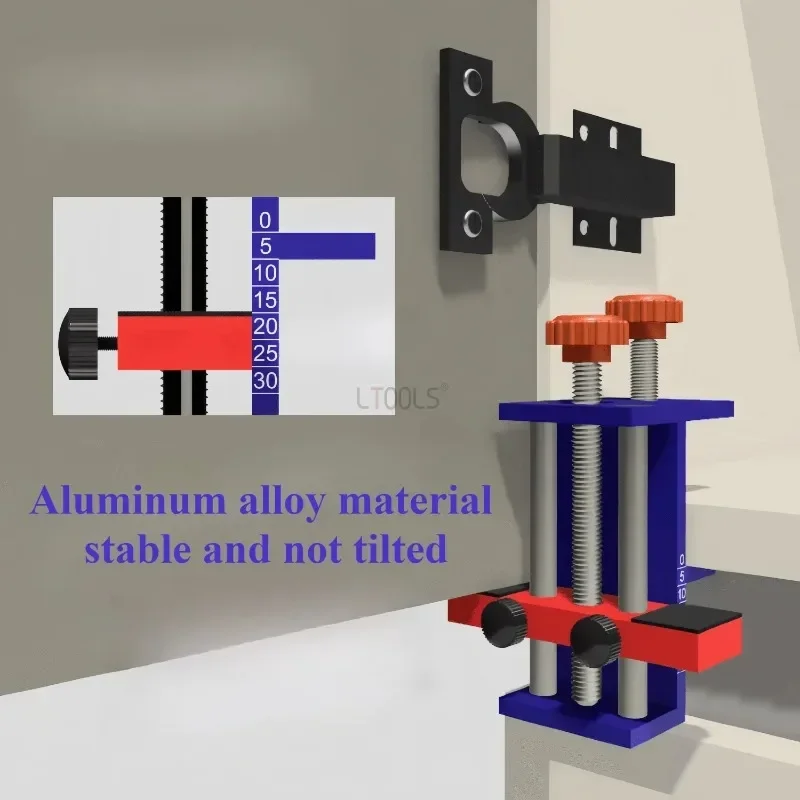 Imagem -02 - Ferramenta de Instalação da Porta do Armário para Porta Escondida Jig Face Frame Frameless Auxiliar Faça Você Mesmo Portátil