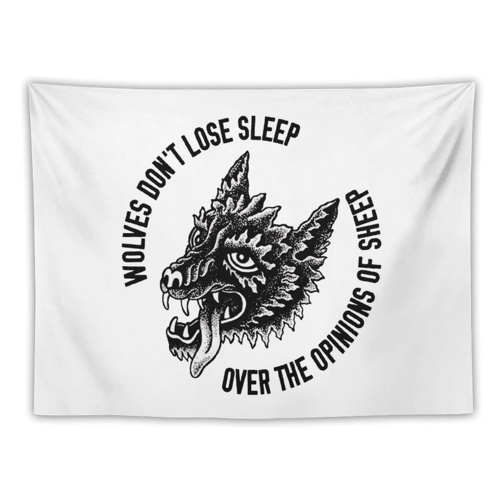 

Wolves Don't Lose Sleep Over The Opinions Of Sheep Tapestry Outdoor Decor Room Decoration Aesthetic Decoration Room Tapestry