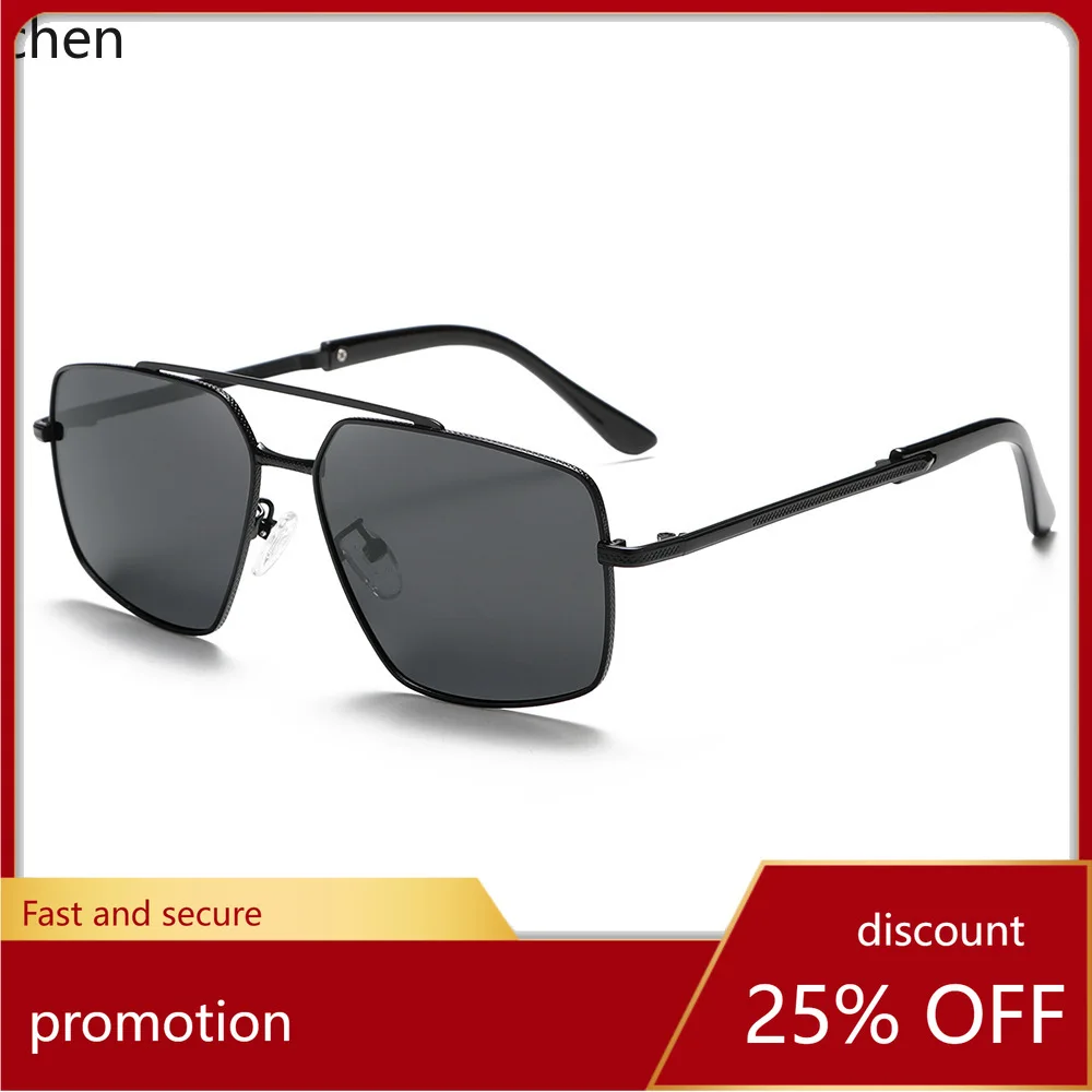 

Zml men's polarized sunglasses - stainless steel square frame