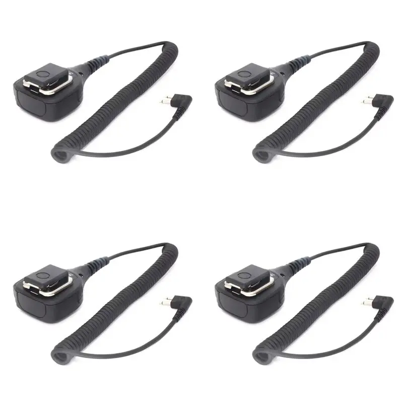 NONE Microphone PTT à 2 broches ABGR-4X PMMN4013A, microphone à haut-parleur distant, radio bidirectionnelle, microphone d'épaule pour Motorola
