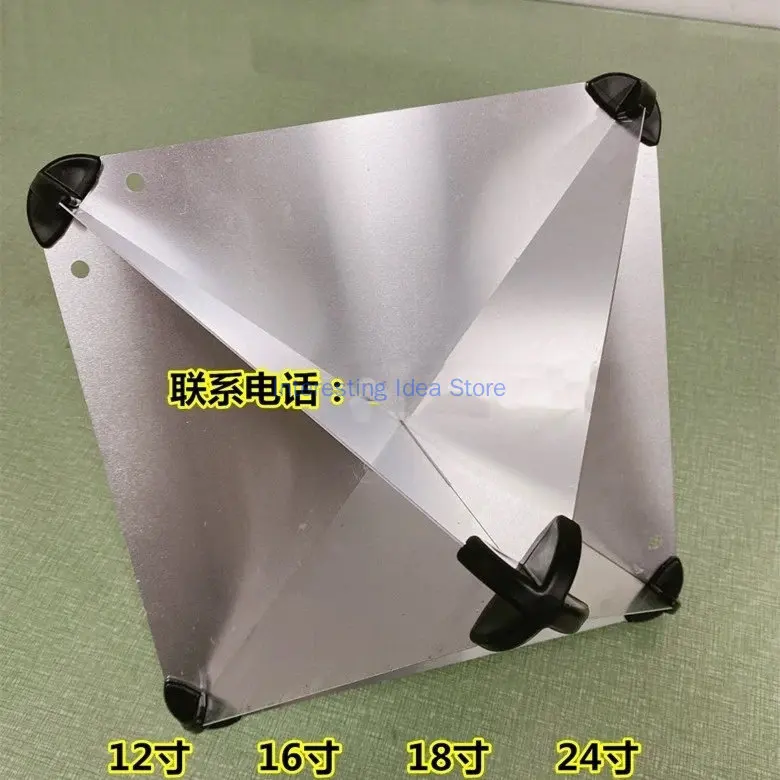 Corner Reflector Aluminum/marine Reflector 12/16/18/24 Inch Drill Multi Sided Reflector with Bracket