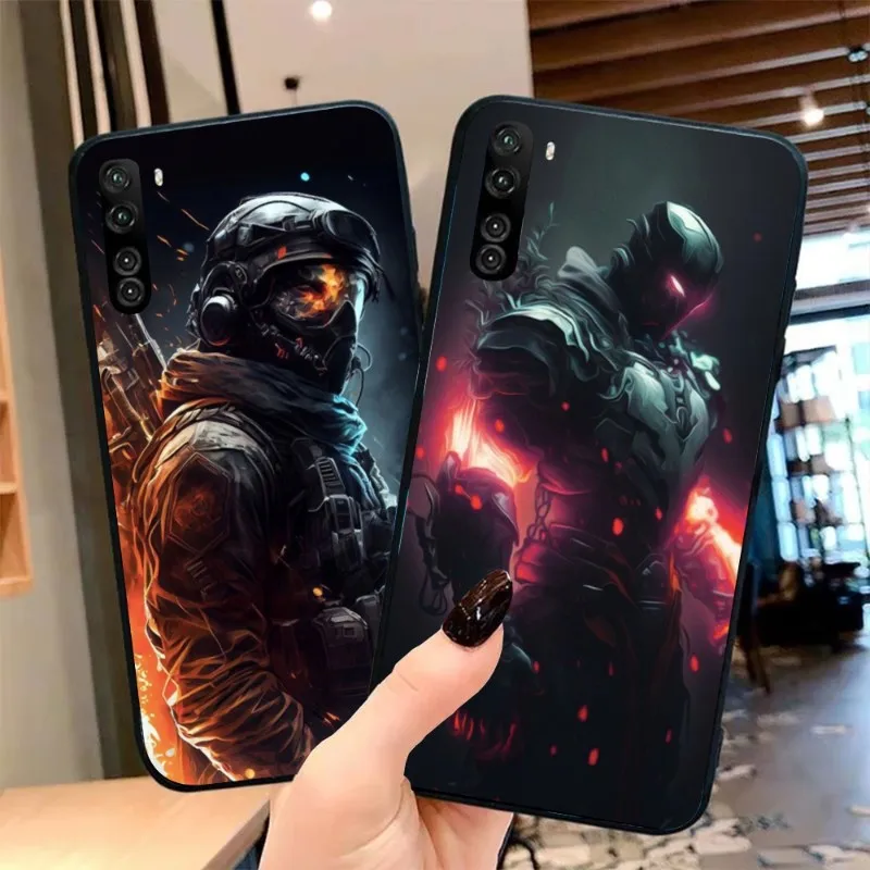 SWAT Warrior Soldier Phone Case for OPPO Find X5 X3 X2 A93 Reno 8 7 Pro A74 A72 A53 Black Soft Phone Cover Funda