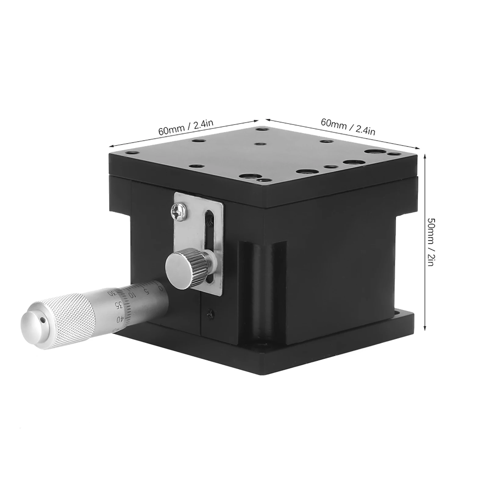 SEMZA 60 Trimming  Slide Table Fine Tuning Bearing Vertical Linear Stage 60*60*50mm Manual Linear Stages Sliding Table