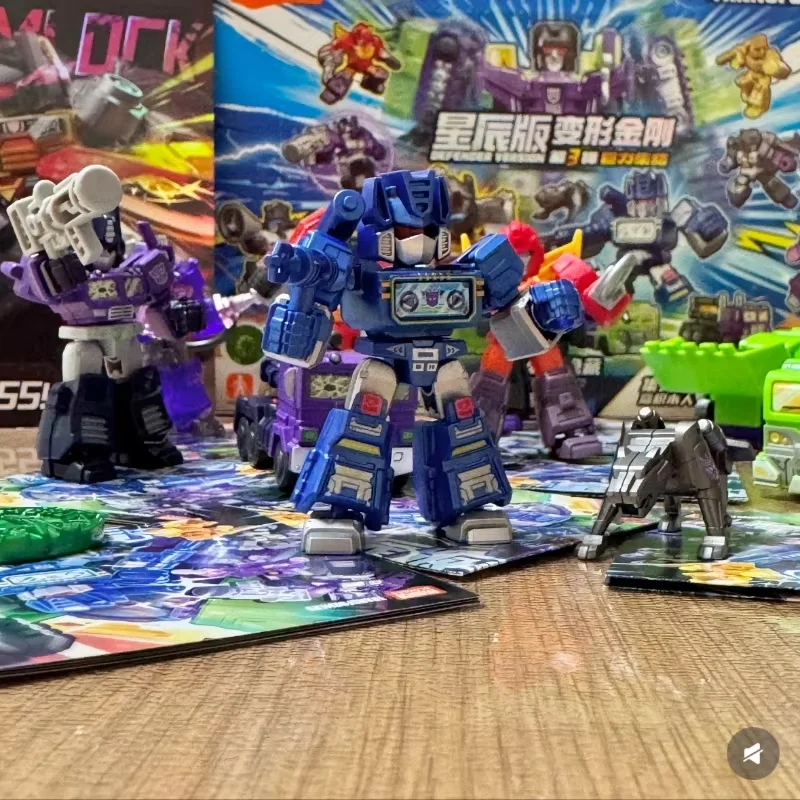 Blokees transformadores bloco defender versão onda 3 grimlock soundwave shockwave combinado devastator robô crianças montagem brinquedos