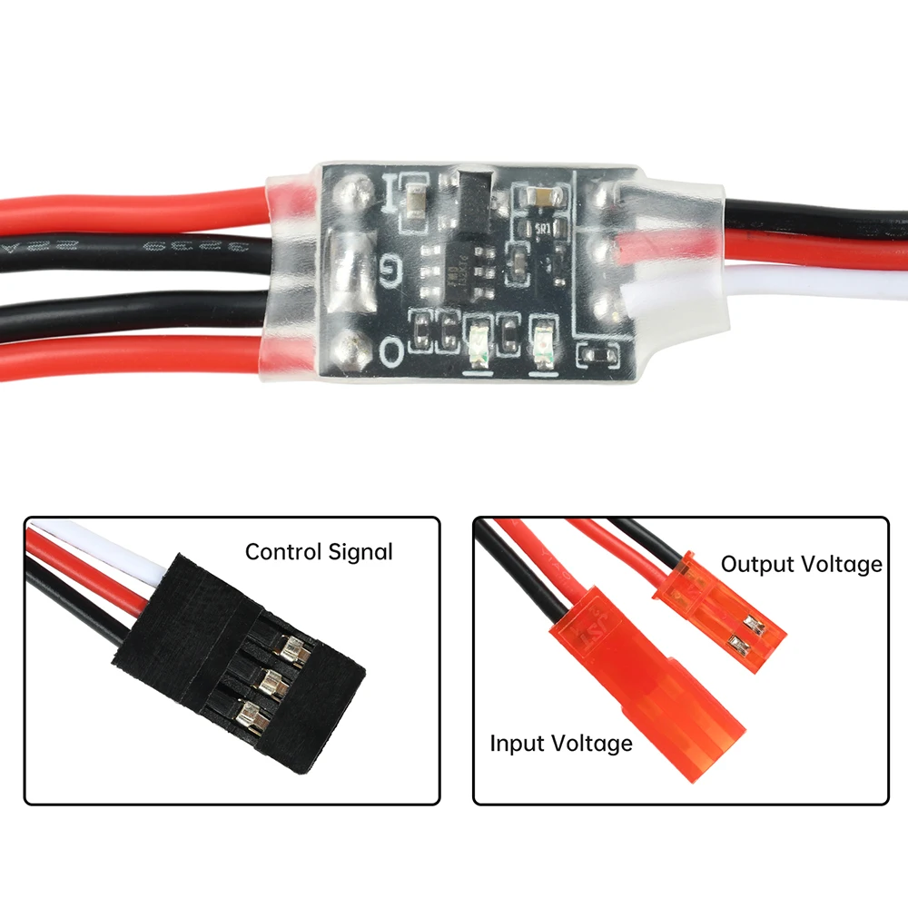 PWM Signal Control 8A-17A 3V-30V High-Current Remote Control Electronic Switch for Model Aircraft Water Pumps and Drones