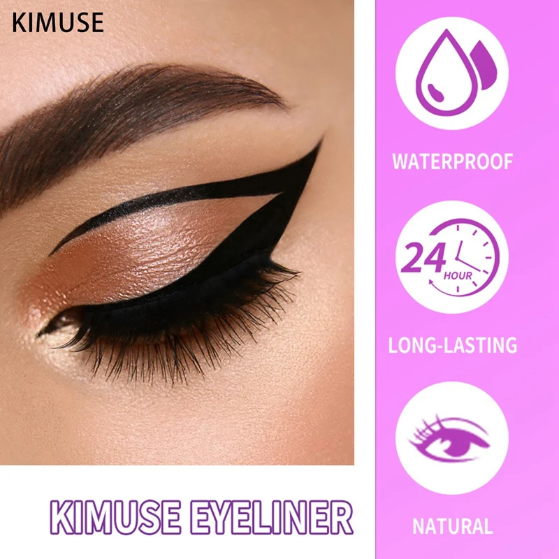 KIMinspected-Crayon eyeliner imperméable à double tête, maquillage des yeux, 2 pièces/ensemble