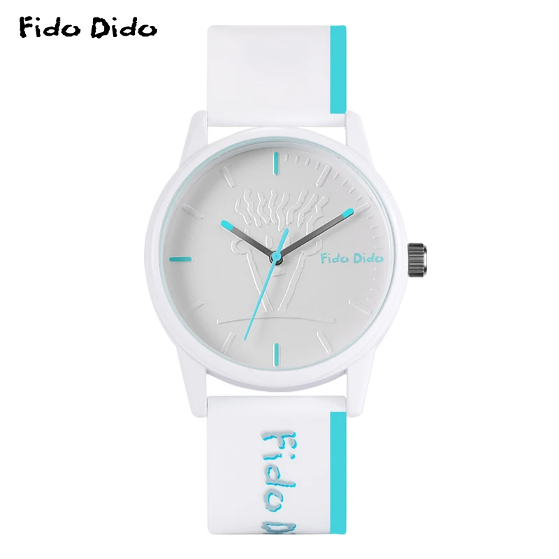 Fido Dido Couple Watch - Silicone Band | 50M Waterproof | Japan Movement | Sports Unisex | FD2310-906
