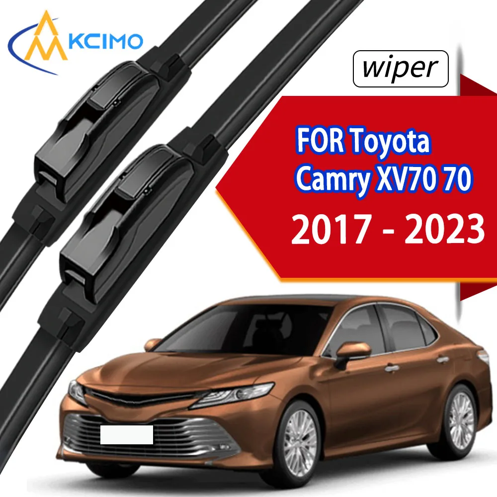 

2Pcs Front Wiper Blades For Toyota Camry XV70 70 2017 - 2023 Quality Durable Rubber Windscreen Wipers