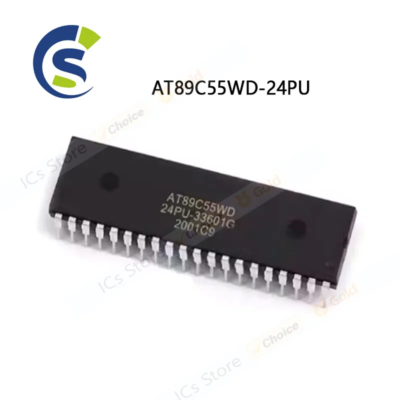 

50 шт. новый оригинальный AT89C55WD 24PU AT89C55 DIP-40 AT89C55WD-24PU