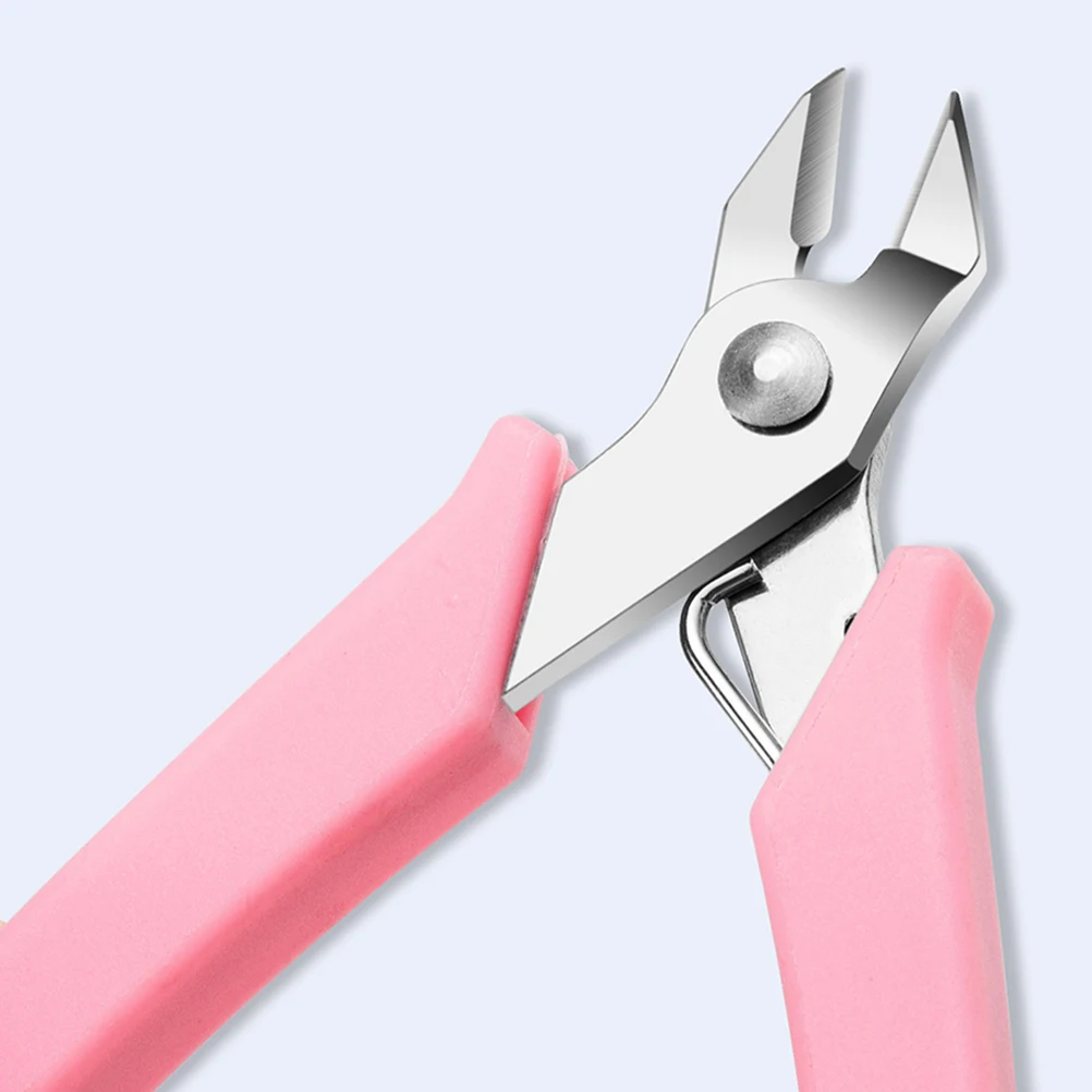 

Pink Nail Pliers Stainless Steel Jewelry Removal Tool Small Size Practical Portable Manicure Accessory Chain Remover Non