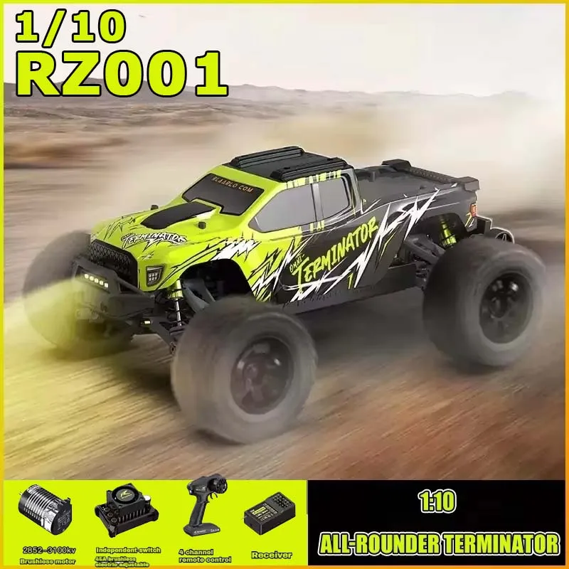 1/10 RZ001 RC Monster Truck Elektryczny Bezszczotkowy Pojazd Terenowy 4WD Uniwersalny Terminator Samochód Elektryczny Zdalnie Sterowany