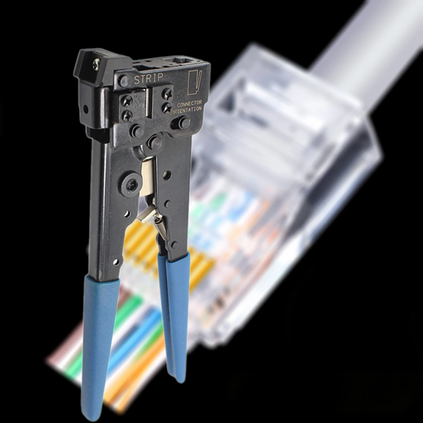 Efficient 2X For RJ45 8P8C 8P LAN Ethernet Network Cable Cord Crimper Crimping Tool