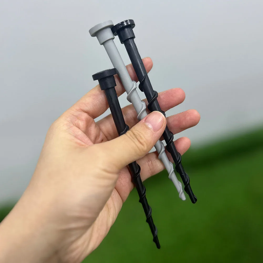 12 Pcs Ground Screws For Robotic Lawn Mower Charging Base Garage Fixing Pegs 13.7cm Plastic Stakes Yard Garden Installation Tool