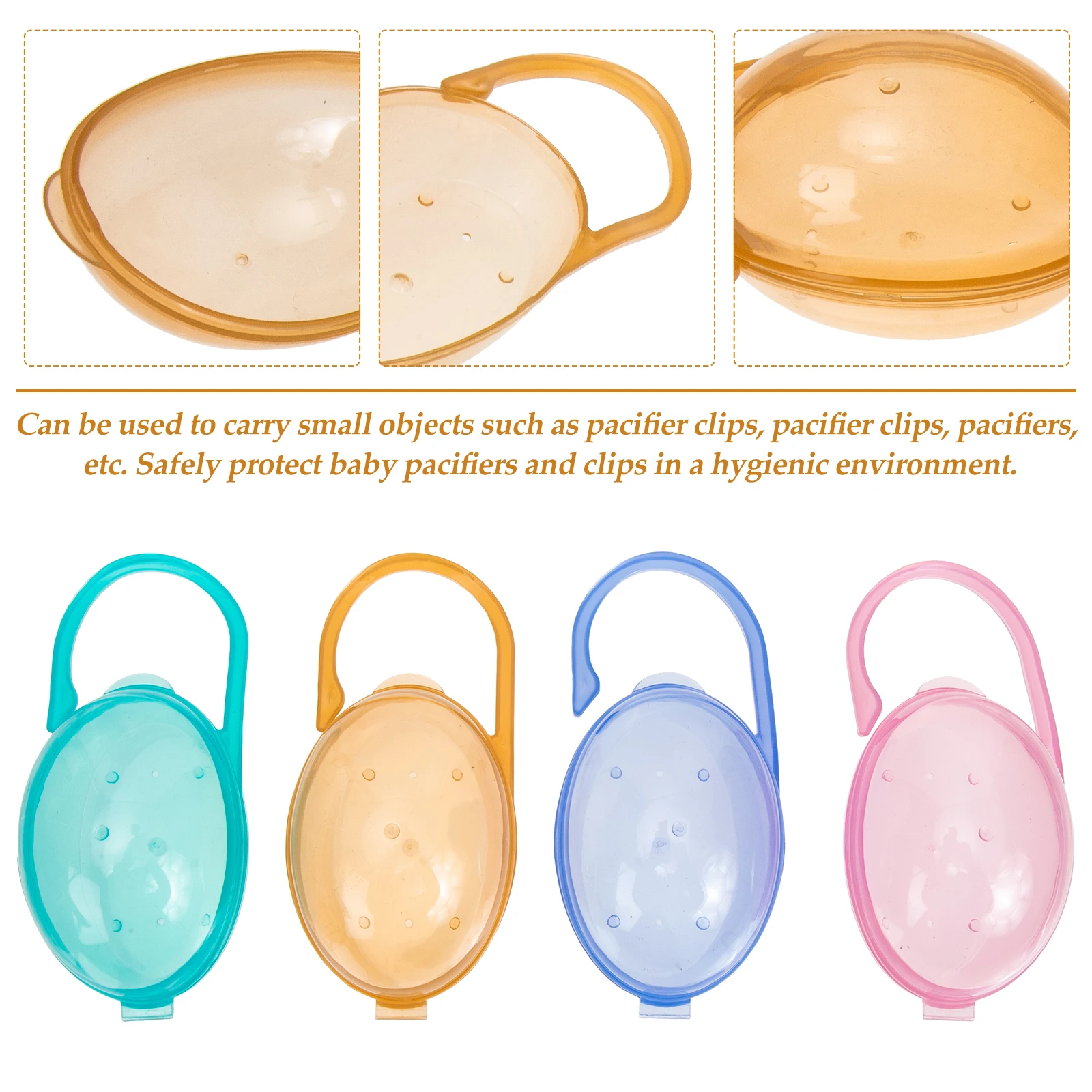 

8 шт., коробка для хранения соски, чехол для соски, пластиковый контейнер для новорожденных, легкий, портативный, удобный для путешествий, безопасный, прочный