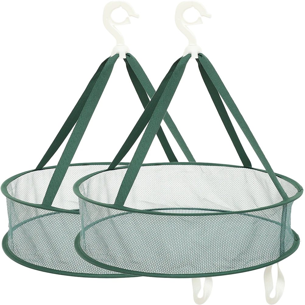 

2 Pcs Clothes Net Drying Rack Portable Indoor Dryer Outdoor Laundry Hanging Sweaters