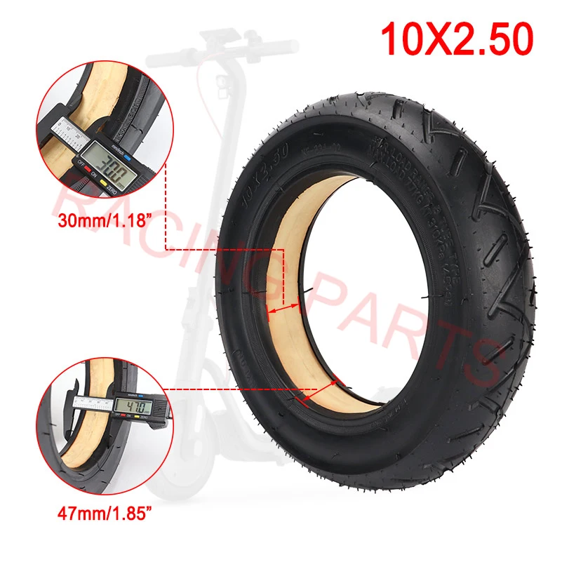 

10-дюймовая твердая бескамерная шина 10x2,50, ненакачивающая шина для электрического скутера, балансировочного велосипеда