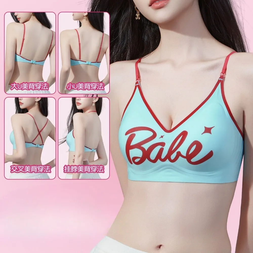 Women Wire-Free Cross Back Halter Bralette Thin Straps Seamless Sports Camisole Top Multi Wear Soft Inner Outer Underwear 32-38