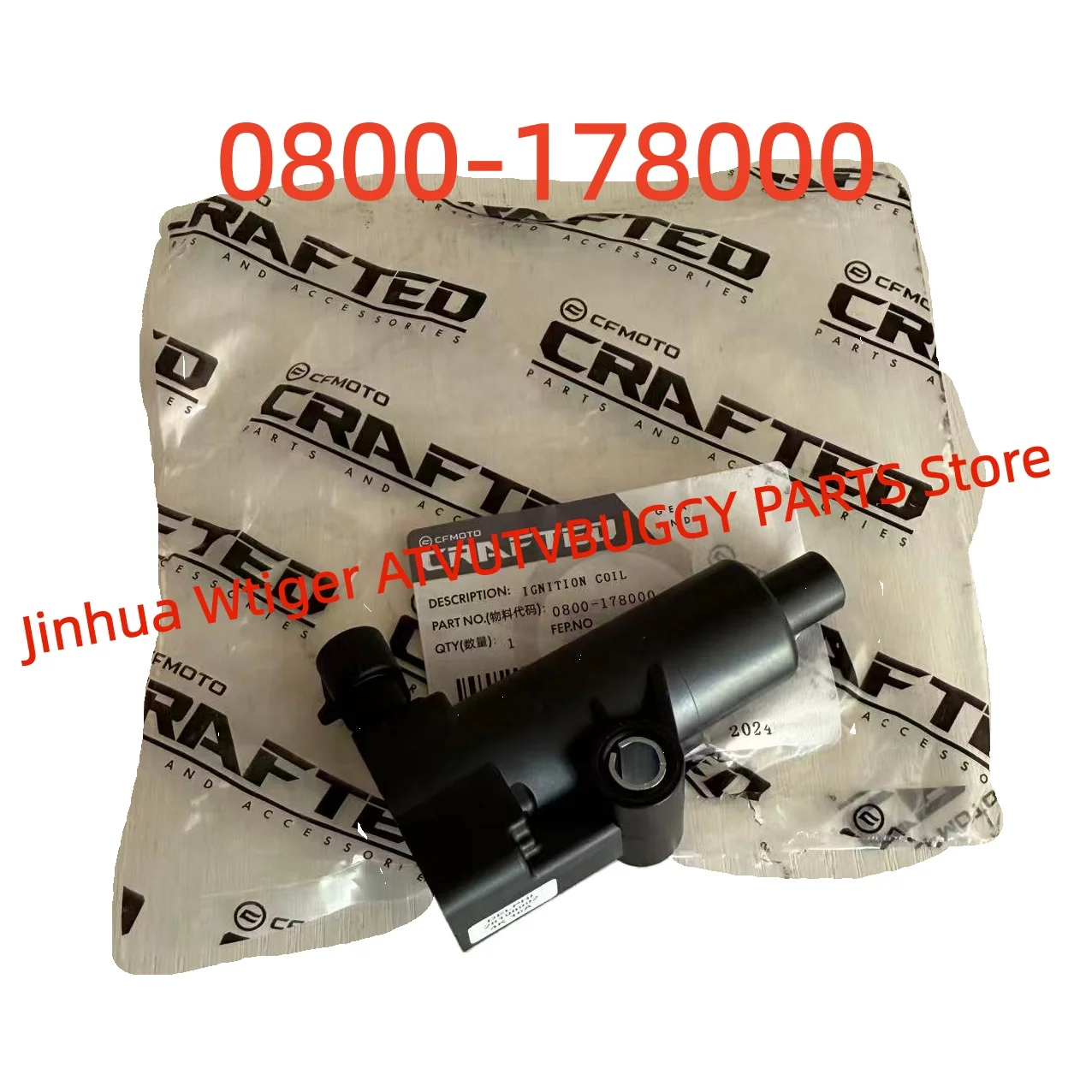 

Original Package IGNITION COIL 0800-178000 For CFMOTO800ATV UTV SSV 2013-2025 YEARS Cforce Zforce UforceX8 Z8 U8 PAPIO 125 CF125