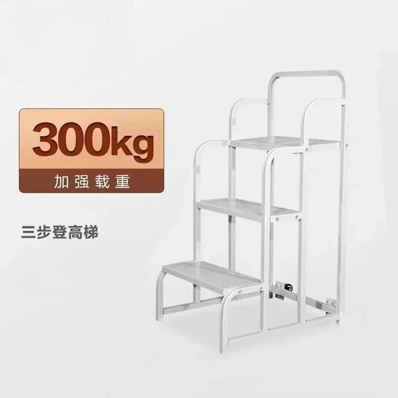 Supermarket Shelves Ladder Warehouse Climbing Car Household 2-Step 3-Step Mobile Ladder Platform Climbing Ladder Truck