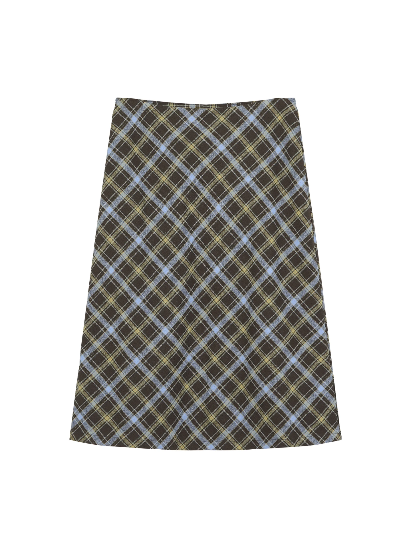 

Красная юбка-миди трапециевидной формы Celebri, женская осень 2023, новая клетчатая юбка средней длины кофейного цвета с запахом, красивая юбка для тела