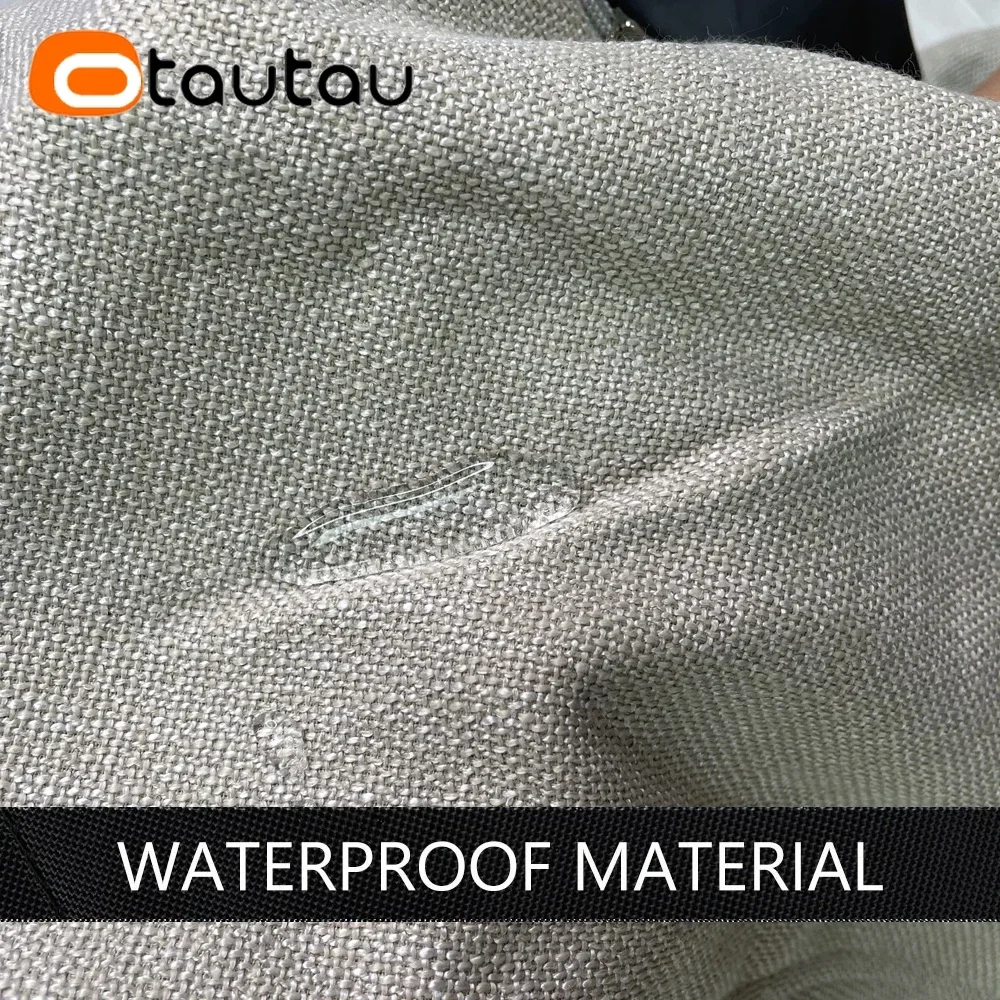 OTAUTAU 上質コットンリネンアウトドアビーンバッグカバー SF478【中綿なし！ フィラーを自分で購入する必要があります!】