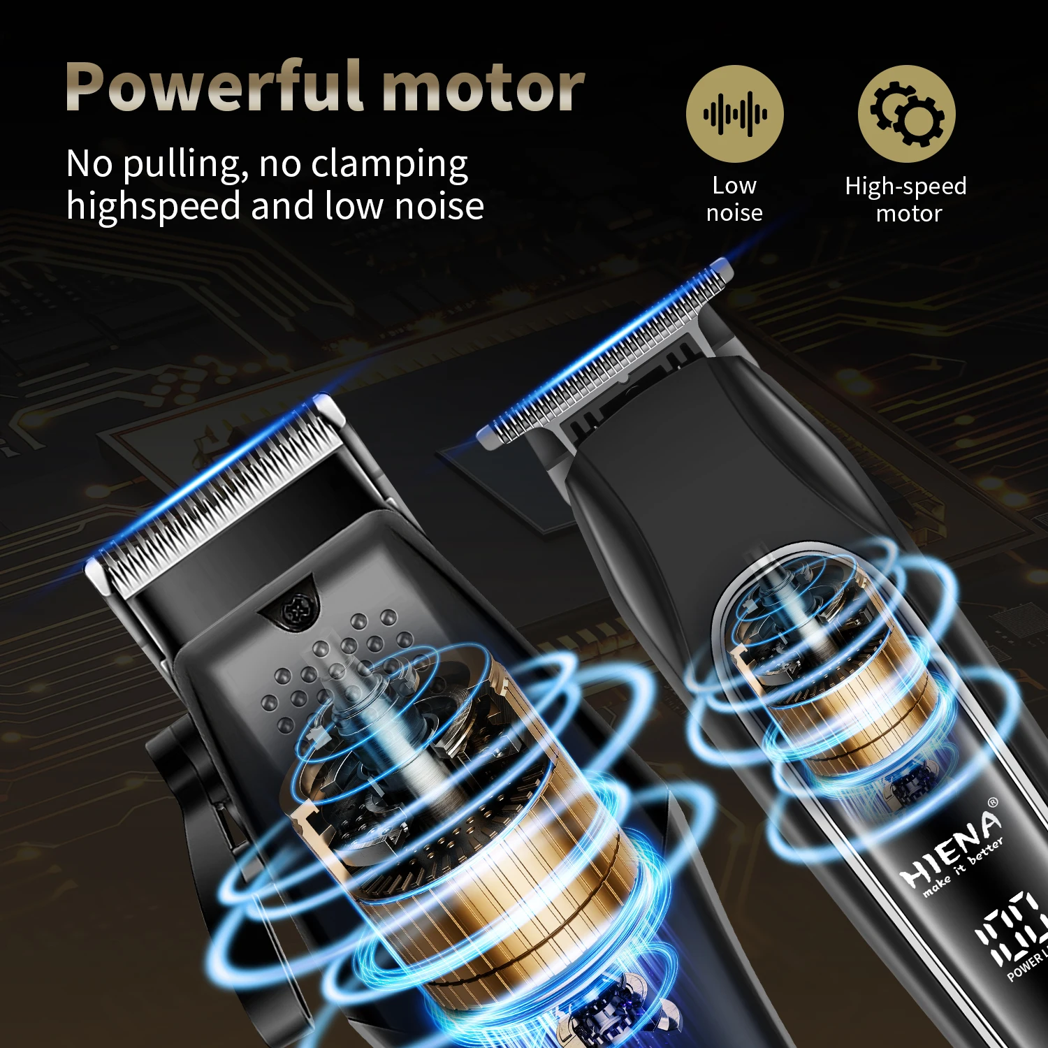 

Professional Electric Hair Clipper & Shaver 2-Piece Set USB Charging with Digital Display Long-Lasting Battery Life For Men