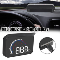 M13 HUD Digital Alarm Set Universal Speedometer GPS Compass Clock Speed Meter Windshield Projector Car Head Up Display