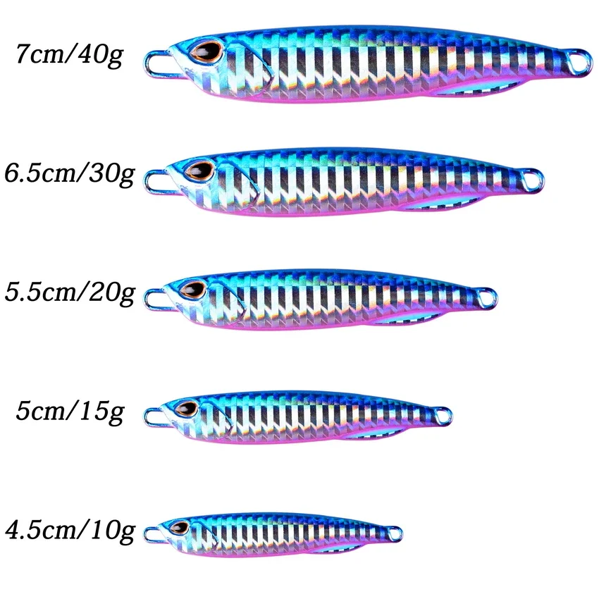 10g-40g Jig metalowy przynęty przynęty Trolling twarda przynęta łowienie okonia zestaw przynęt pstrąg jigowanie przynęta przynęty słonowodne przynęty