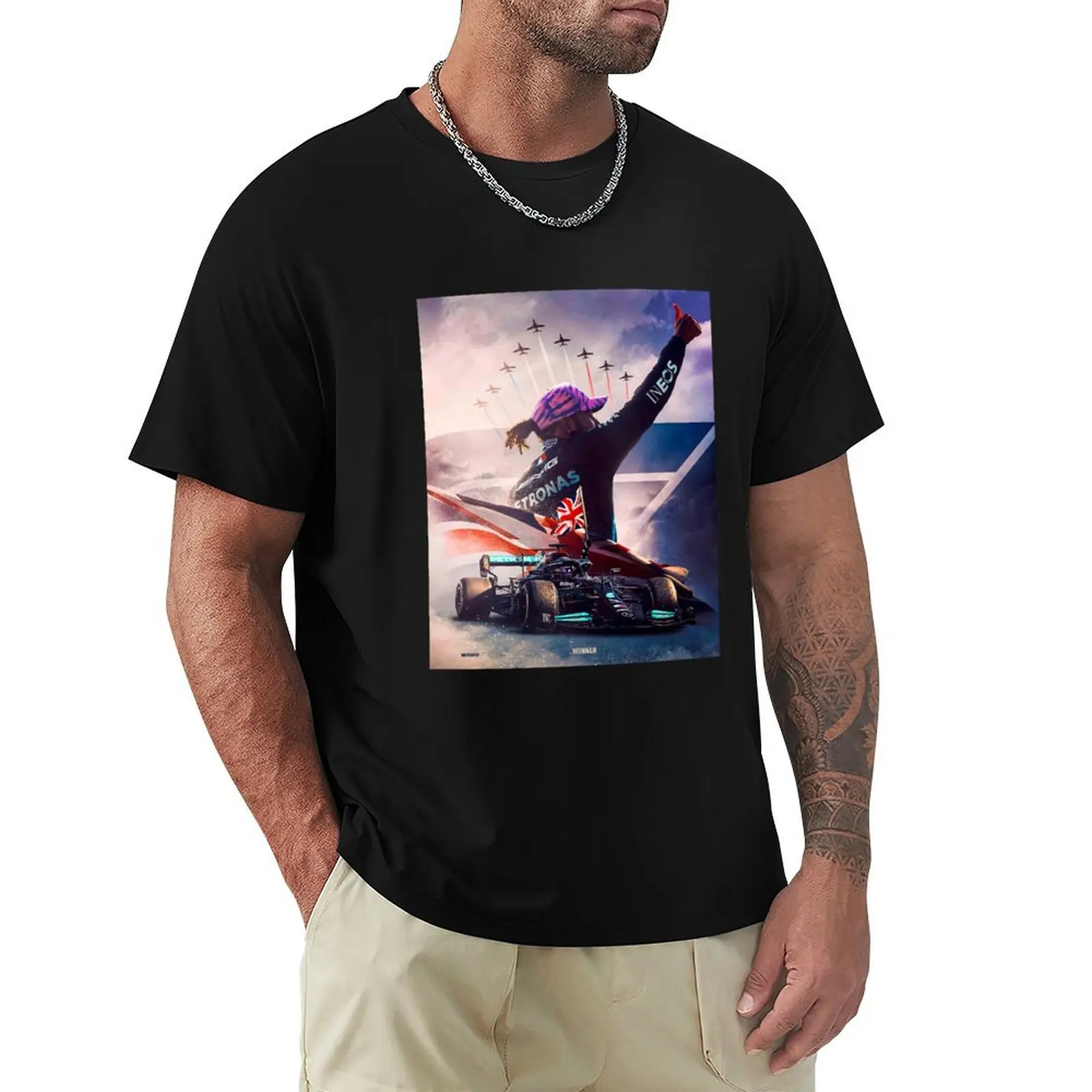 

Flying Jet Flag T-Shirt Christmas Casual Short Sleeve Top