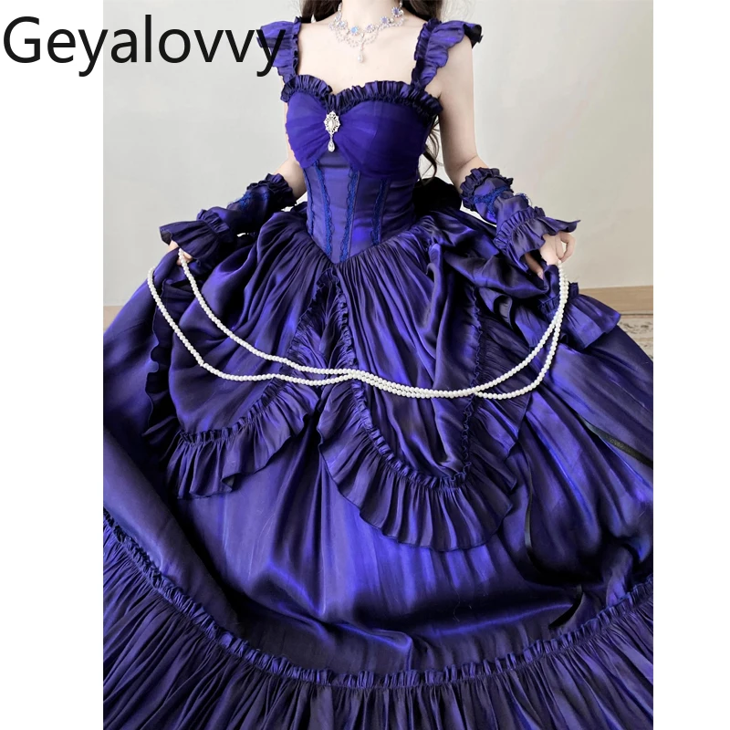 Satin Lolita Süße Mädchen Hohe Taille Abnehmen Abendkleid Frauen High-end-Licht Luxus Temperament Elegante Lange Kleider
