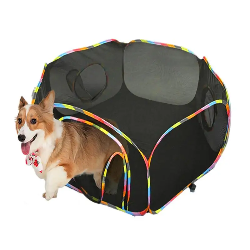 

Outdoor Enclosure For Cats Breathable Mesh Animal Cage Tent Spacious Pet Playground Kennel For Animal Exercise Secure Fun