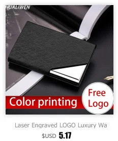 Luxus Brieftasche PU Leder Business ID Kreditkarte Halter Für Frauen Männer Mode Marke Metall Aluminium Karte Fall – Detail 2