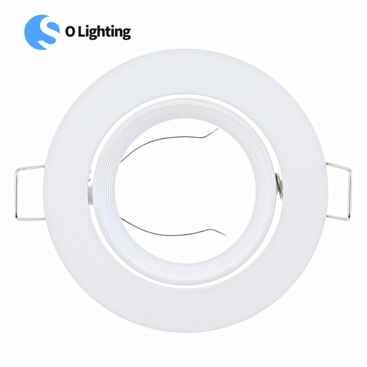 

GU10/MR16 White Nickel Ceilling Led Recessed Fixtures GU10 MR16 Bulbs Fitting Round Spotlights Frame